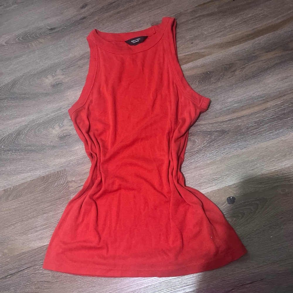 Simply Vera Vera Wang Pink Fitted Sleeveless Tank Top